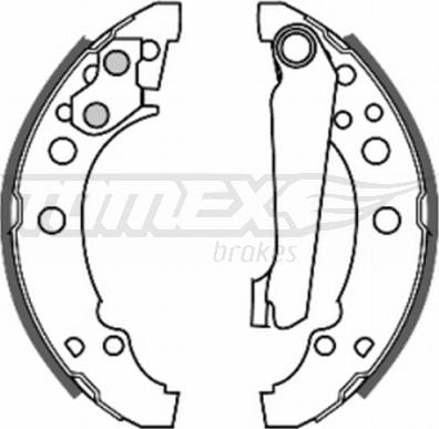 TOMEX brakes TX 20-23 - Комплект тормозных колодок, барабанные unicars.by