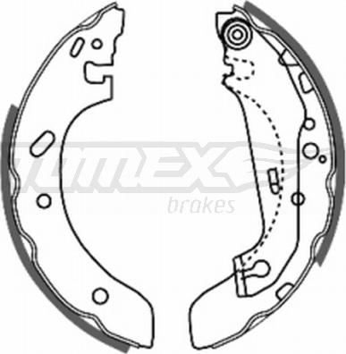 TOMEX brakes TX 20-73 - Комплект тормозных колодок, барабанные unicars.by