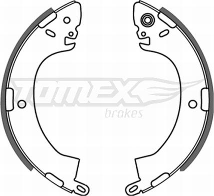 TOMEX brakes TX 21-44 - Комплект тормозных колодок, барабанные unicars.by