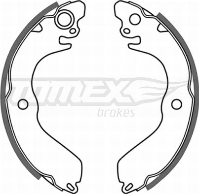 TOMEX brakes TX 21-43 - Комплект тормозных колодок, барабанные unicars.by