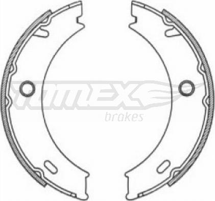 TOMEX brakes TX 21-18 - Комплект тормозных колодок, барабанные unicars.by