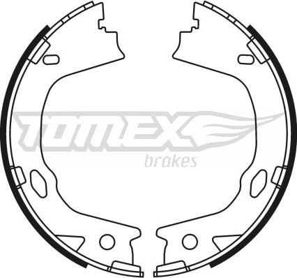 TOMEX brakes TX 23-47 - Комплект тормозных колодок, барабанные unicars.by