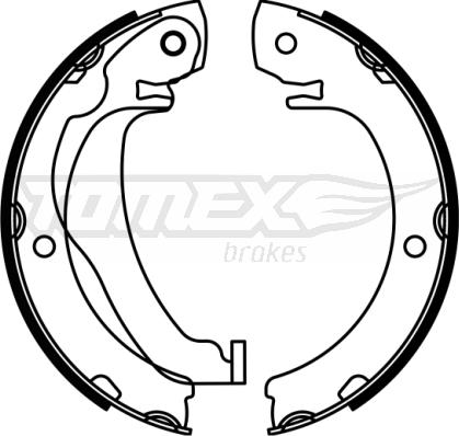 TOMEX brakes TX 23-05 - Комплект тормозных колодок, барабанные unicars.by