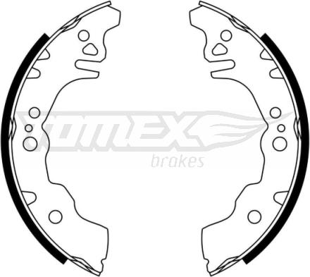 TOMEX brakes TX 23-08 - Комплект тормозных колодок, барабанные unicars.by