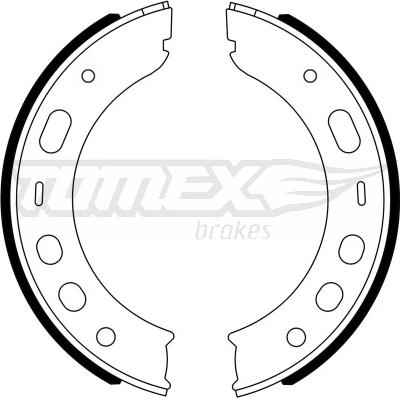 TOMEX brakes TX 23-17 - Комплект тормозных колодок, барабанные unicars.by