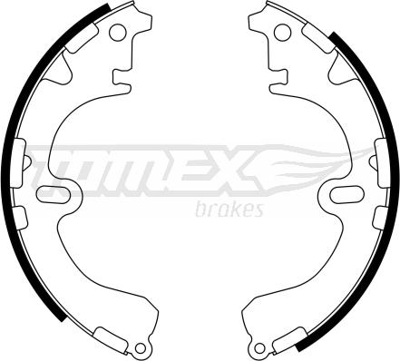 TOMEX brakes TX 23-34 - Комплект тормозных колодок, барабанные unicars.by