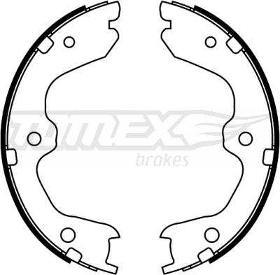 TOMEX brakes TX 22-93 - Комплект тормозных колодок, барабанные unicars.by