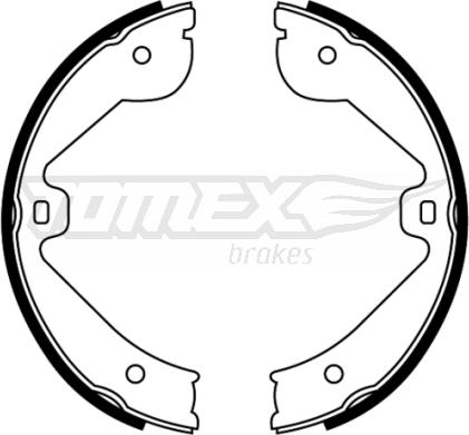 TOMEX brakes TX 22-67 - Комплект тормозных колодок, барабанные unicars.by