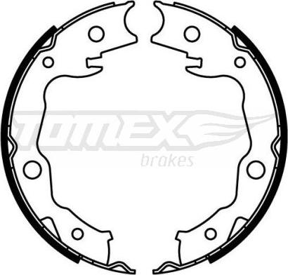 TOMEX brakes TX 22-24 - Комплект тормозных колодок, барабанные unicars.by