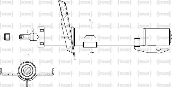 TOOR SG14550 - Амортизатор unicars.by