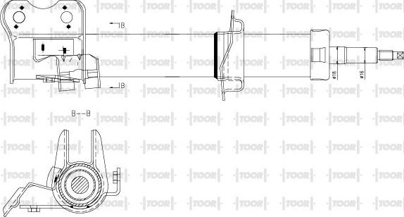 TOOR SG14340 - Амортизатор unicars.by