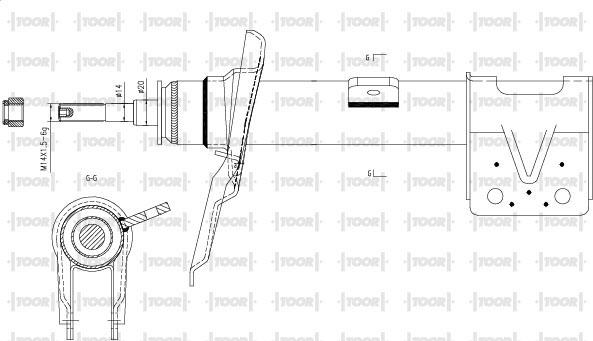 TOOR SG15161 - Амортизатор unicars.by