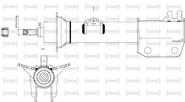 TOOR SG16640 - Амортизатор unicars.by