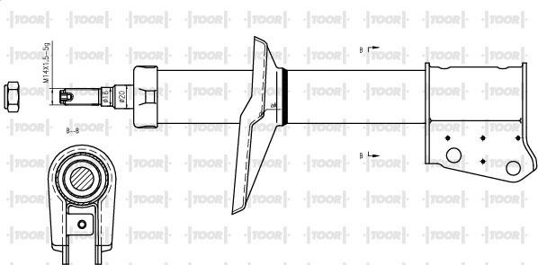 TOOR SG16610 - Амортизатор unicars.by