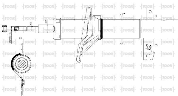 TOOR SG16780 - Амортизатор unicars.by