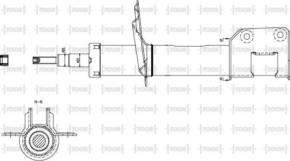 TOOR SG10470 - Амортизатор unicars.by