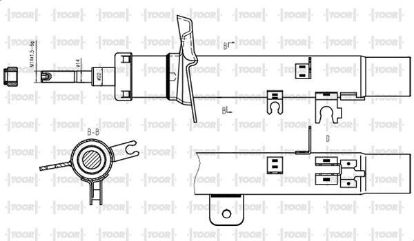 TOOR SG10520 - Амортизатор unicars.by