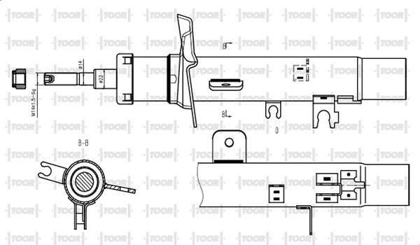 TOOR SG10521 - Амортизатор unicars.by