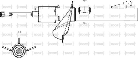 TOOR SG10840 - Амортизатор unicars.by