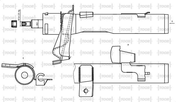 TOOR SG10201 - Амортизатор unicars.by