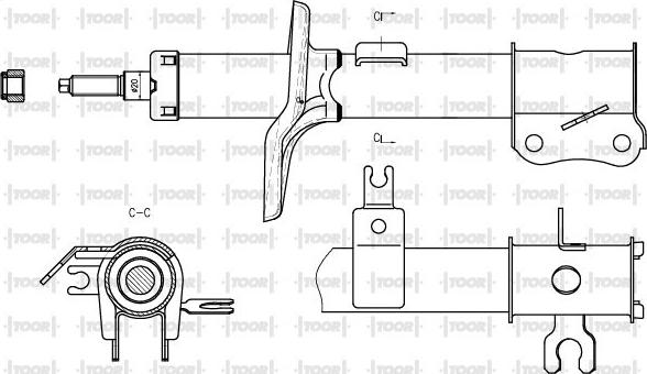 TOOR SG11450 - Амортизатор unicars.by