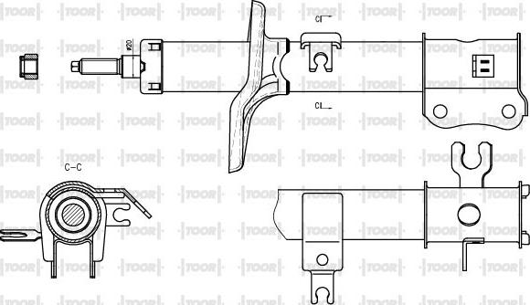 TOOR SG11451 - Амортизатор unicars.by