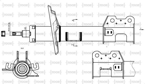 TOOR SG11480 - Амортизатор unicars.by