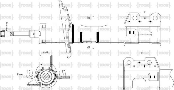 TOOR SG11651 - Амортизатор unicars.by