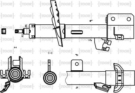 TOOR SG11620 - Амортизатор unicars.by