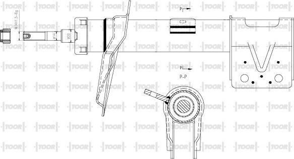 TOOR SG11390 - Амортизатор unicars.by