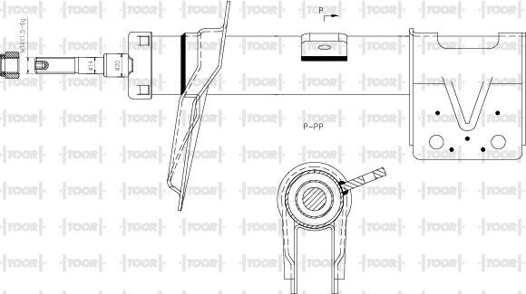 TOOR SG11391 - Амортизатор unicars.by