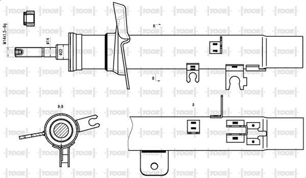 TOOR SG11380 - Амортизатор unicars.by