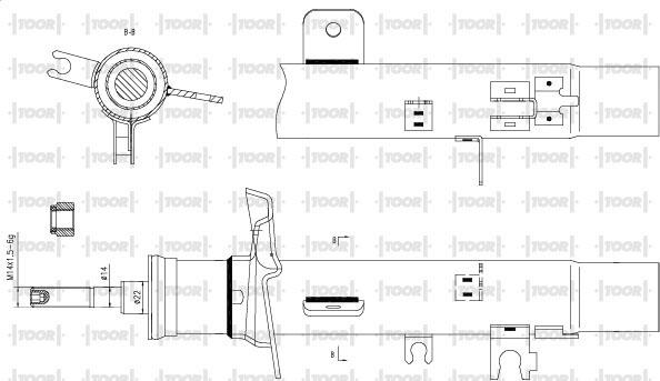 TOOR SG11381 - Амортизатор unicars.by