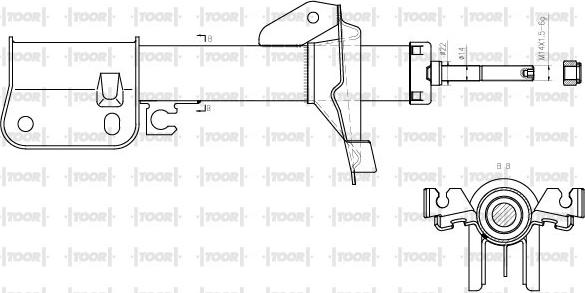 TOOR SG12190 - Амортизатор unicars.by