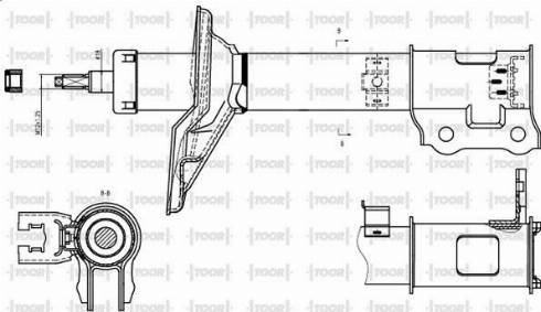 TOOR SO54550 - Амортизатор unicars.by