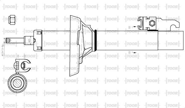 TOOR SO14280 - Амортизатор unicars.by