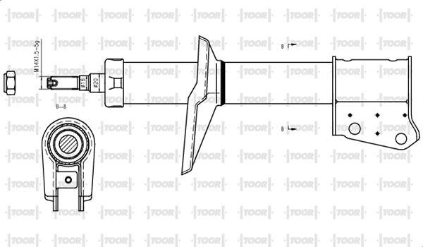 TOOR SO12420 - Амортизатор unicars.by