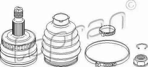 Topran 401 797 - Шарнирный комплект, ШРУС, приводной вал unicars.by