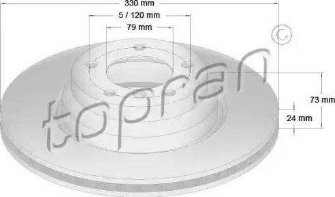 Topran 500 946 - Тормозной диск unicars.by