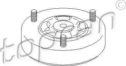 Topran 501 613 - Опора стойки амортизатора, подушка unicars.by