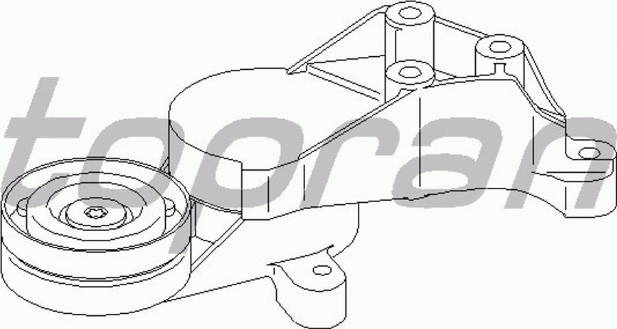 Topran 109799015 - Ролик, поликлиновый ремень unicars.by