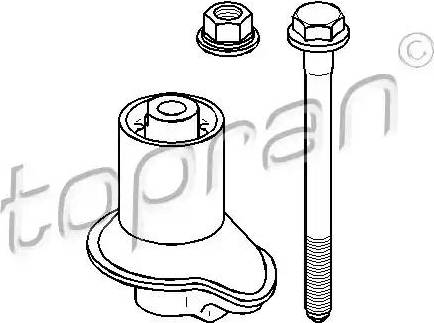 Topran 109 782 - Комплект подшипника, балка моста unicars.by