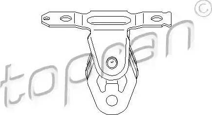 Topran 111 600 - Кронштейн, втулка, система выпуска ОГ unicars.by