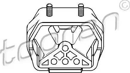 Topran 205 614 - Подушка, опора, подвеска двигателя unicars.by