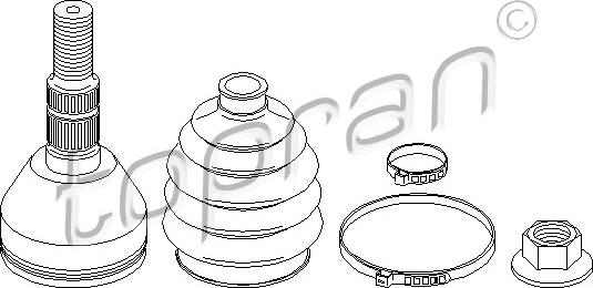 Topran 206 504 - Шарнирный комплект, ШРУС, приводной вал unicars.by
