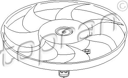 Topran 202 364 - Вентилятор, охлаждение двигателя unicars.by