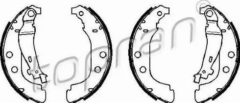 Topran 720354 - Комплект тормозных колодок, барабанные unicars.by