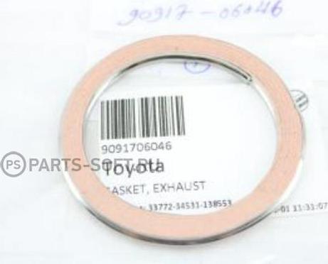 TOYOTA 90917-06046 - Уплотнительное кольцо, труба выхлопного газа unicars.by