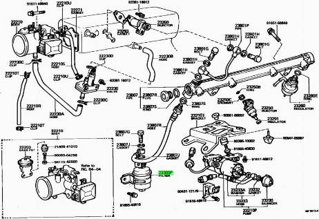 TOYOTA 2330070010 - Топливный фильтр unicars.by