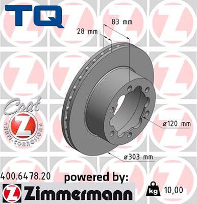 TQ 244664 - Тормозной диск unicars.by